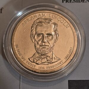 President Abraham Lincoln Gold Dollar Coin 2010-D Proof Coin Uncirculated